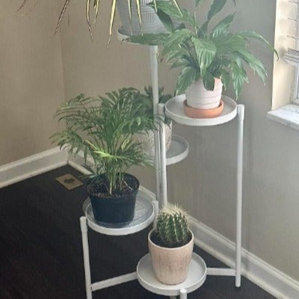 5 Tier Metal Plant Stand Shelf for Indoor Outdoor, Rustproof Corner  Stand